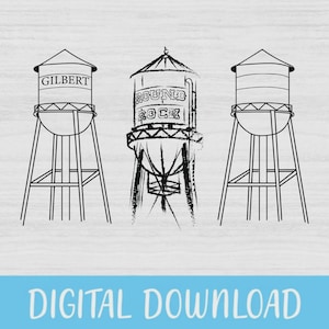 Water Tower Svg, Gibert Water Tower, Gruene Water Tank Svg, Farm Life Country Svg Gruene Tower Svg, Metal Water Tower Clipart, Graphic, Png