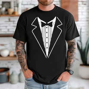 Tux Shirt Svg, Tuxedo Silhouette, Tuxedo Svg, Wedding Svg, Bow Tie Svg, Suit Svg, Wedding Groom Gift, Funny Mens Svg, Groom Suit Png