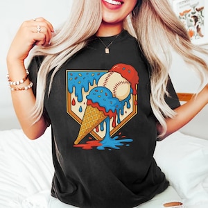 Baseball Ice Cream Drip Svg, Baseball Game Day Svg, Ice Cream Drip Svg, Baseball Mama Drip Shirt, Drip Baseball Plate Svg, Drip Baseball Svg