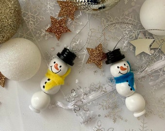 3 x SNOWMAN Button Tree Decoration Kits, Fun For All Ages, Christmas Eve Boxes, Christmas Gifts and Crafts, Advent Calendars and Crackers