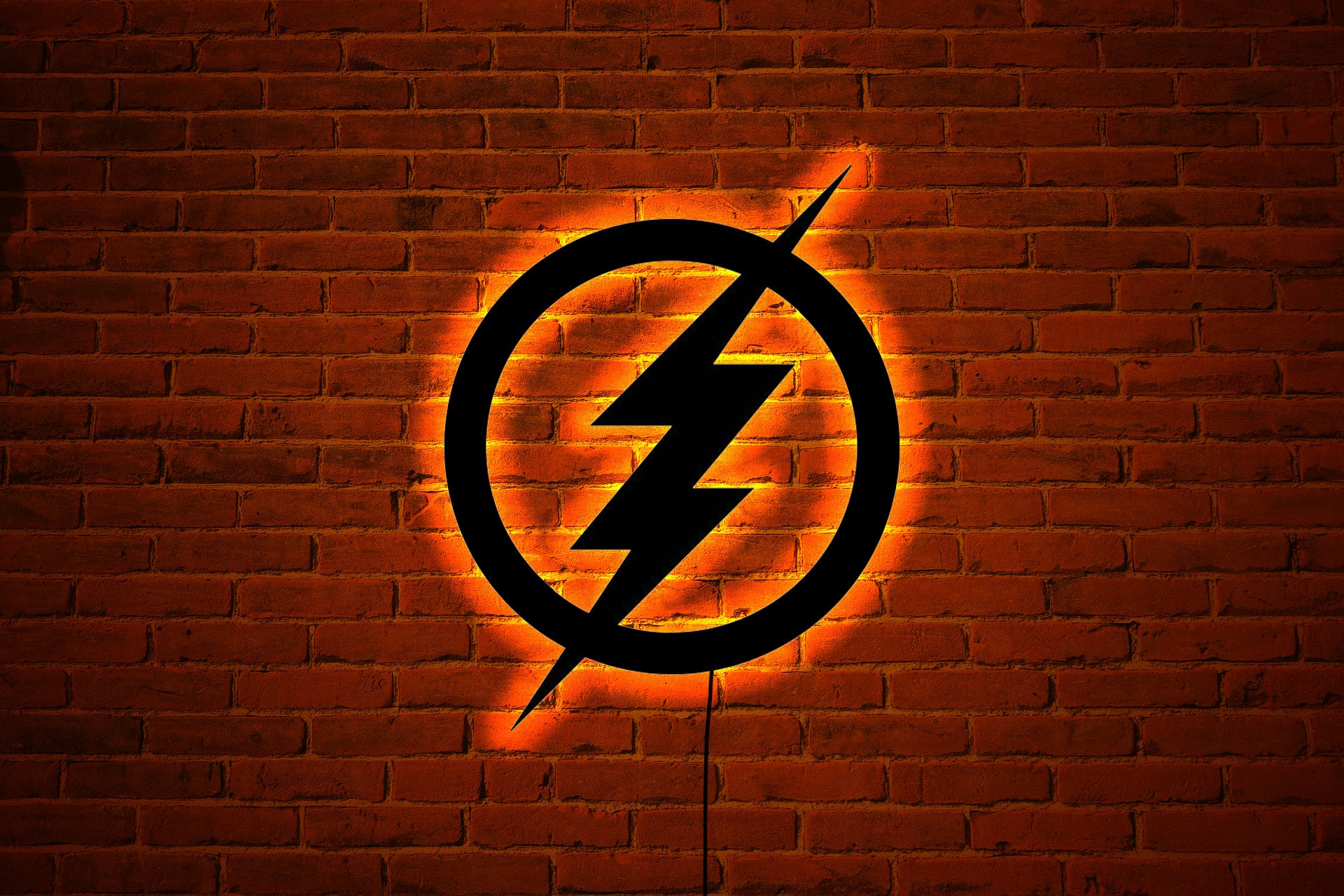The Flash Holz Wand Kunst mit RGB LED Licht, The Flash Leuchtreklame, The Flash Holz Schild, Flash Neon Wand Dekoration, Geschenk für Kinder, Weihnachtsgeschenke