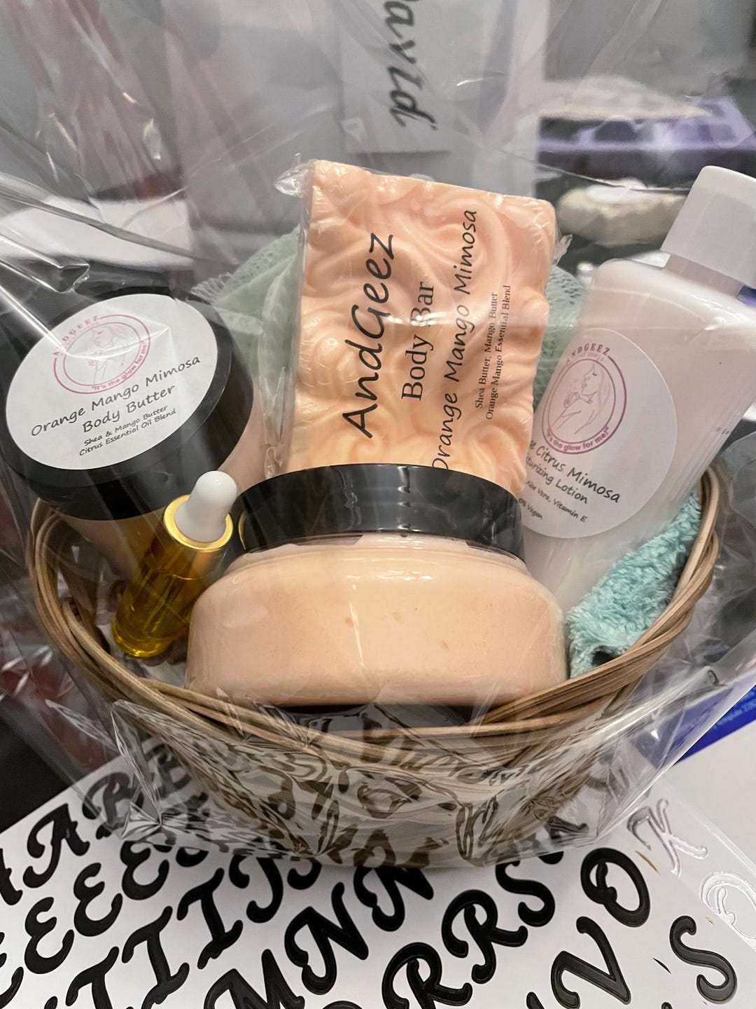 Mimosas Everyday Body Care Basket Etsy