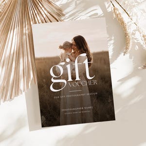 Geschenkgutschein-Vorlage, Boho-Fotografie, 5x7 Canva-Fotoshooting-Gutschein