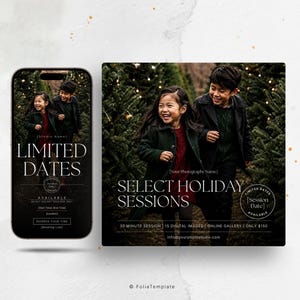Mall för mini-session, Canva Instagram-inlägg + Story