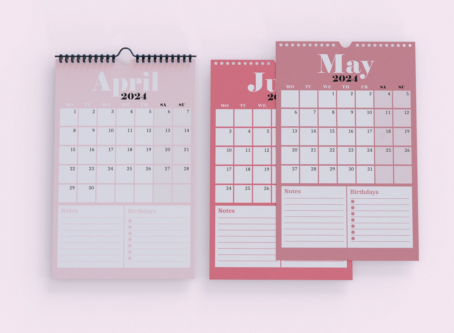 Remarkable 2 Calendar Gtd Planner Printables January 2024 - Etsy