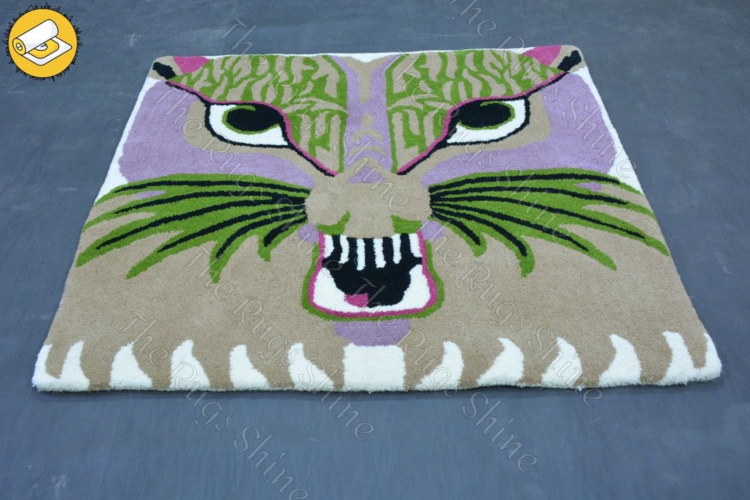 Angry Animal Shape Rug New Animal Rug for Home Décor Sizes Custom ...