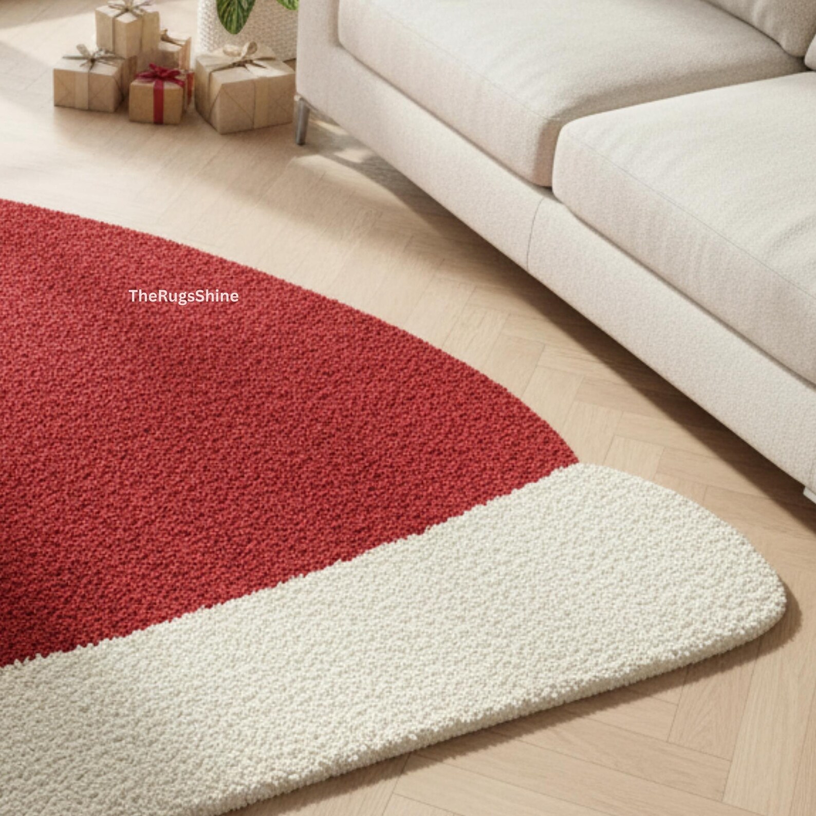 Hand-tufted Wool Santa Hat Rug - Festive Holiday Decor - Etsy
