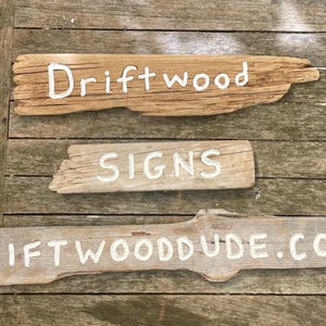 Personalised Driftwood Signs – Hand Carved by The Driftwood Dude