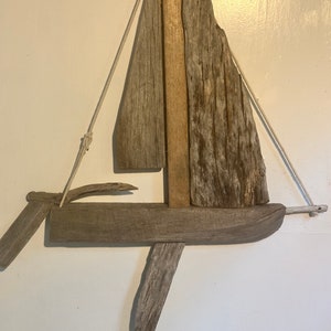 Driftwood Sailing Boat