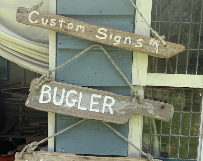 Driftwood Sign | Handcrafted Coastal Decor by The Driftwood Dude
