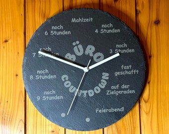 Funny wall clock with countdown function for the office