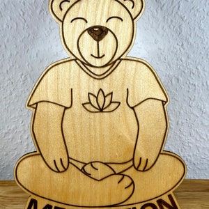 Schild &quot;bärige Meditation&quot;, Nicht stören, Yoga, Yoga Session, Pssssst!, Meditation