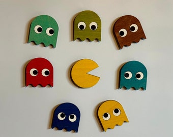 Pac-Man magnets (7 cm / 10 cm), retro, nostalgia, gaming