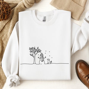 Christmas Snowman Sweatshirt, Christmas Sweatshirt,Snowman Shirt, Snowman T-Shirt, Christmas Crewneck, Christmas Shirts for Women, Dog Shirt image 1