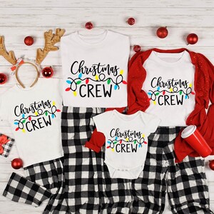 Christmas Crew Shirt, Family Christmas Season T-shirt, Christmas Lights Shirts, Christmas T Shirt, Christmas Party Xmas Gifts, Holiday Shirt