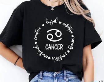 Cancer T-Shirt, Zodiac Cancer, Astrology Shirt, Zodiac Sign, Horoscope Tee, Group of Stars, Sky Signs Tee, Birthday Shirt, Foretelling Shirt