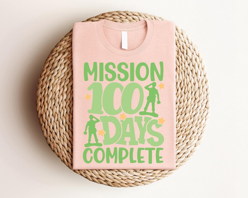 Mission 100 Days Complete Shirt, 100 Day Shirt, 100th Day Of School Celebration, Student Shirt, Back to School Shirt, Teacher Group, Gift image 4
