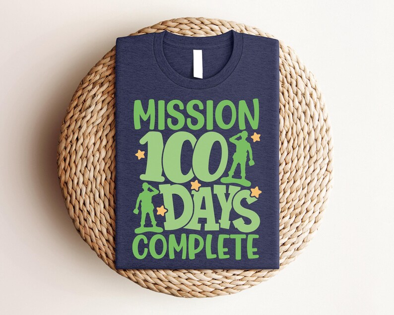 Mission 100 Days Complete Shirt, 100 Day Shirt, 100th Day Of School Celebration, Student Shirt, Back to School Shirt, Teacher Group, Gift image 1