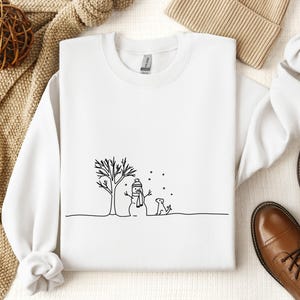 Christmas Snowman Sweatshirt, Christmas Sweatshirt,Snowman Shirt, Snowman T-Shirt, Christmas Crewneck, Christmas Shirts for Women, Dog Shirt