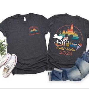 Maglietta Disney Trip, Maglietta Disney personalizzata, Maglietta abbinata per la famiglia, Maglietta Disney Trip 2025, Maglietta Disney Vacation, Regalo per Disney, Nome personalizzato