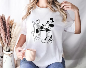 Steamboat Willie Est. 1928 Shirt, Mickey&#39;s 90th Birthday Shirt, Mickey t-shirt,Mouse Shirt, Mickey shirt, Disney tshirt,Retro Mickey Shirt
