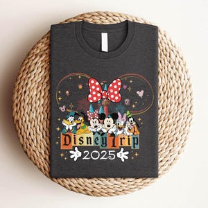 Maglietta Disney Trip Mickey, viaggio Disney personalizzato, maglietta Mickey, vacanza in famiglia Disney, maglietta Mickey Friends, maglietta abbinata per la famiglia Disney