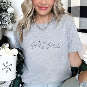 Cute Pig Shirt, Minimalist Cute Pig Sweatshirt, Farm Shirt, Pig Lover Gift, Animal Lovers Shirt, Pig T-shirt, Pig Mom, Pig Farmer Shirt