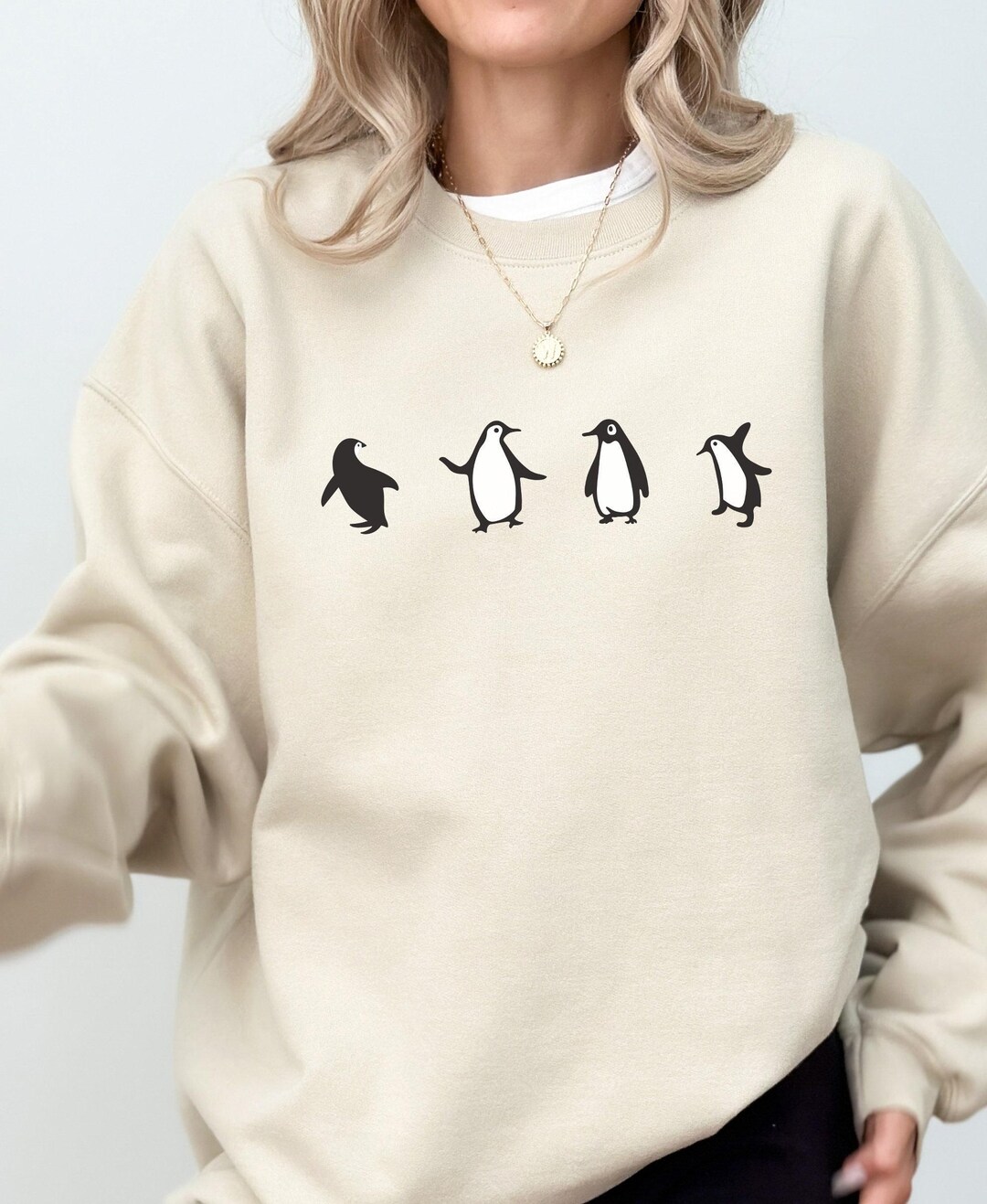 Babyhug Full Sleeves Sweatshirt Penguin Print - Blue