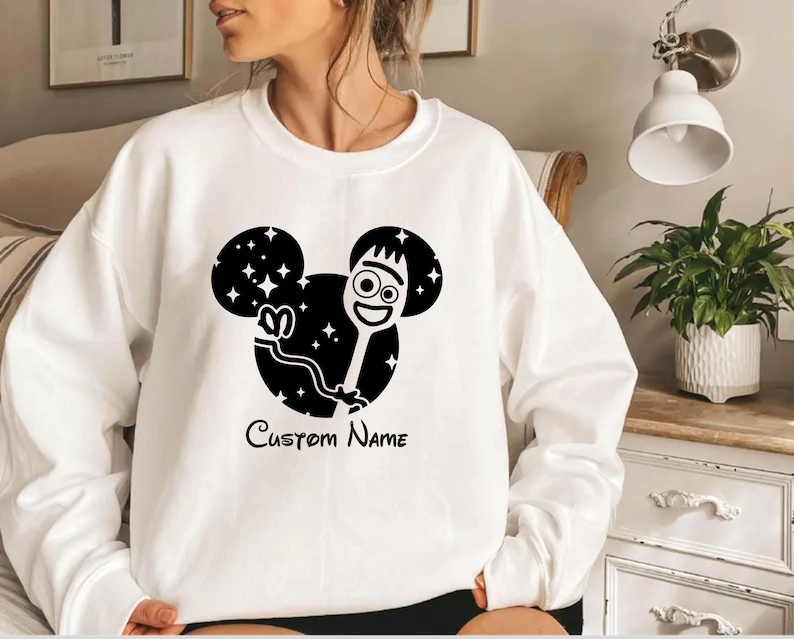 Moletom Disney Forky, Toy Story Forky, Camiseta Mickey e Forky, Camiseta Disney, Combinação Disney, Combinação Toy Story, Camiseta Forky, Camiseta Forky imagem 1