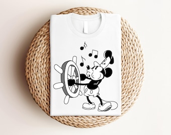Mickey Sketch Shirt, Steamboat Willie Est. 1928 Shirt, Disney Group Shirts, Mickey&#39;s 90th Birthday Shirt, Simple Disney Shirt, Mickey Shirts
