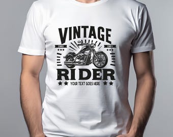 Vintage motorcycle rider shirt with custom chopper design, retro biker graphic tee, gift for motorcycle lovers, men women shirt sweatshirt