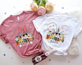 Custom Disney Trip Shirt, Disney Family Vacation Tee, Mickey Minnie Shirt, Disney Family Matching Tee, Gift for Disneyworld, Mickey Friends