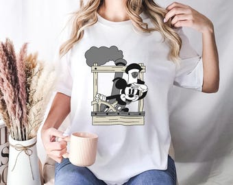 Steamboat Willie Est. 1928 Shirt, Mickey Sketch Shirt, Disney Group Shirts, Mickey&#39;s 90th Birthday Shirt, Simple Disney Shirt, Mickey Shirts