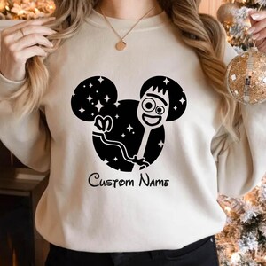 Moletom Disney Forky, Toy Story Forky, Camiseta Mickey e Forky, Camiseta Disney, Combinação Disney, Combinação Toy Story, Camiseta Forky, Camiseta Forky imagem 2