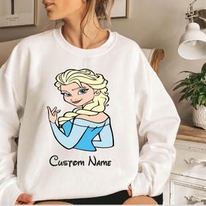 Disney Elsa Sweatshirt, Frozen Elsa Shirt, Princess Sweatshirt, Elsa Sweatshirt, Elsa Shirt, Disney Matching Shirt, Birthday Shirt