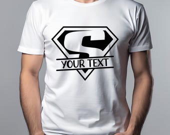 Camiseta de Superpapá – Camiseta de superhéroe personalizada para papá – Regalo personalizado para el Día del Padre – Divertida camiseta de superhéroe para papá – Regalo para esposo o abuelo