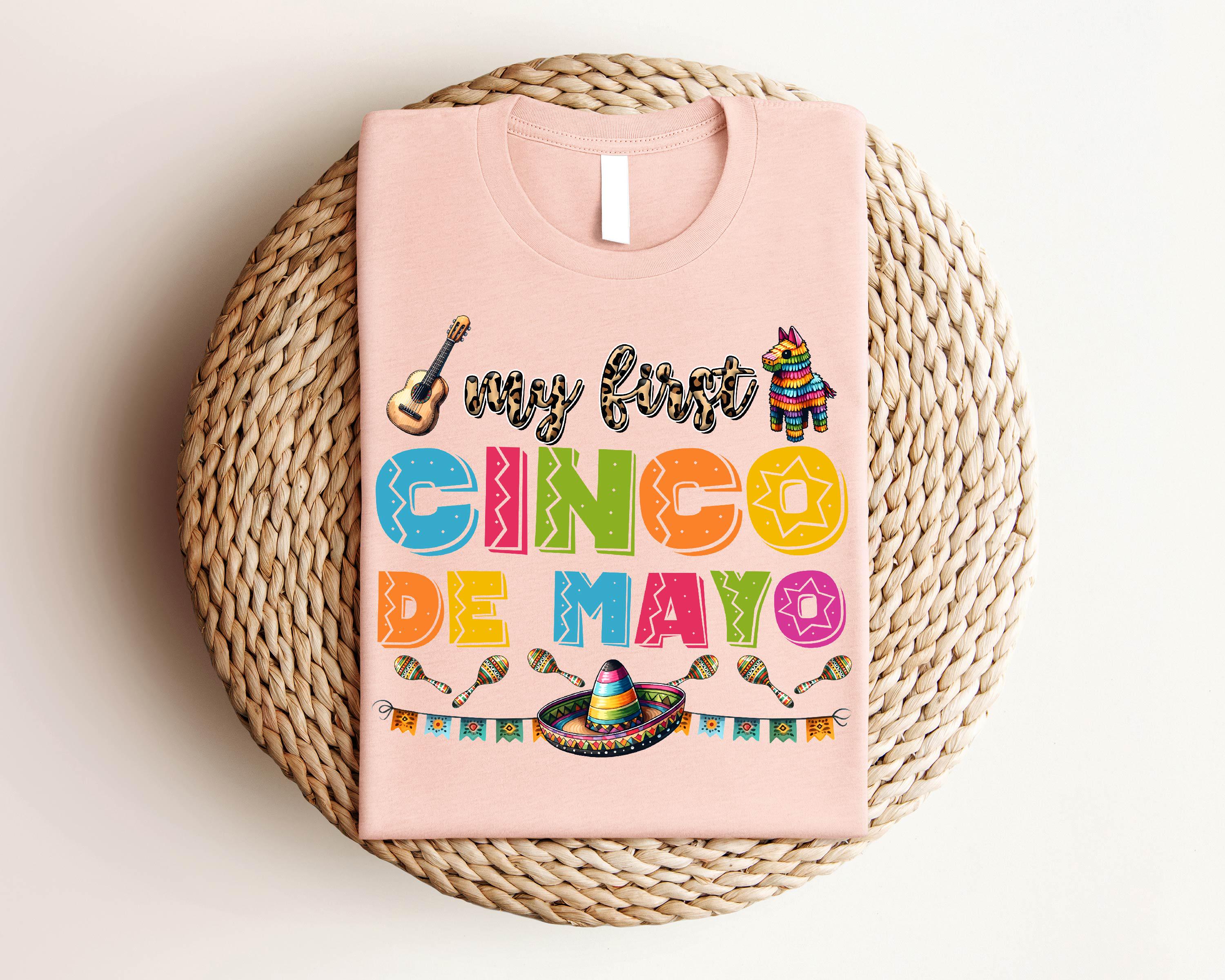 My First Cinco de Mayo Baby Onesie – Colorful Fiesta Outfit for Baby Girl or Boy – Mexican Holiday Bodysuit Newborn Gift