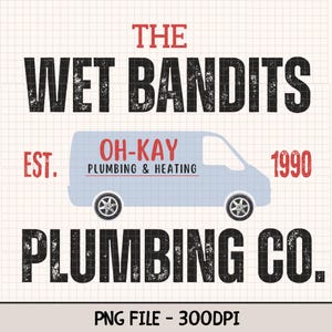 Wet Bandits PNG Home Alone Villains Funny Burglar Graphics Marv and Harry Comical Criminals Art Slapstick Villain Bumbling Thieves