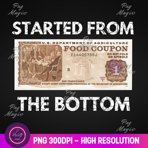Cupones de alimentos PNG Comenzó desde abajo Beneficio SNAP Asistencia gubernamental Ayuda financiera Apoyo económico Sublimación Descarga digital