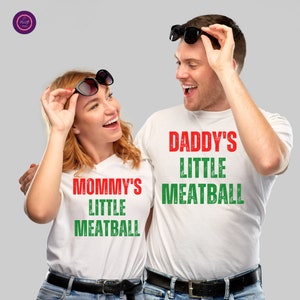 Mommy Daddy Meatball PNG Meatball Enthusiast Tee Pasta Lover's Meatball Almôndega inspirada na culinária italiana Foodie Gráfico Viciado em almôndegas
