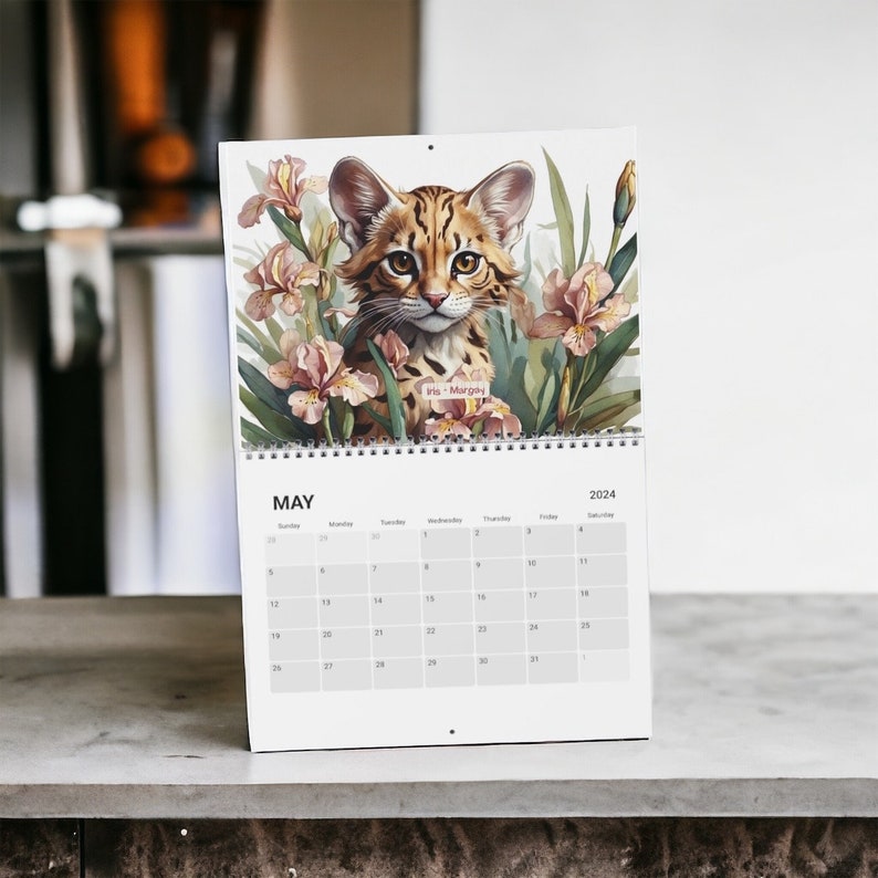 2024 Calendar 2024 Wall Calendar 2024 Nature Calendar Illustrated 12