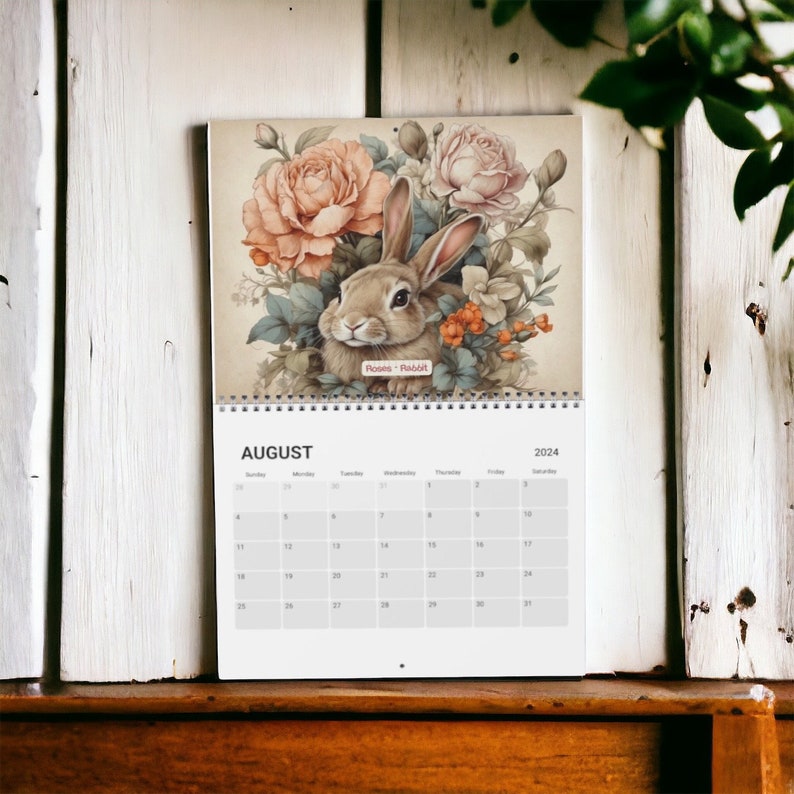 2024 Calendar 2024 Wall Calendar 2024 Nature Calendar Illustrated 12