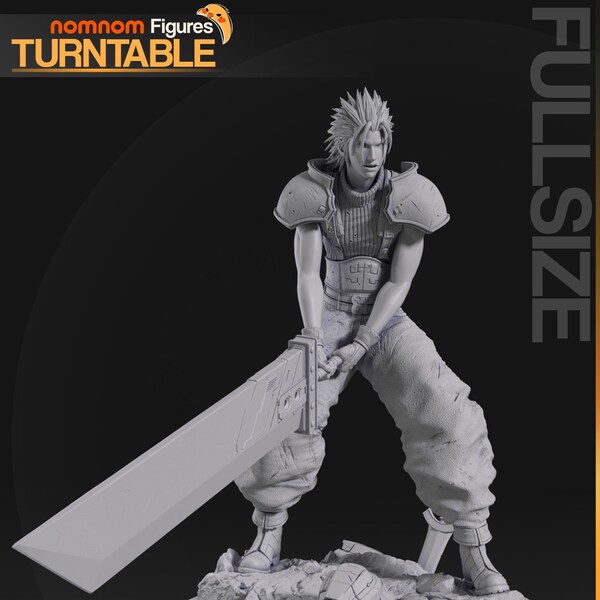 Zack Fair 12k 3D printed | Final Fantasy 7 | FF7 | Statue