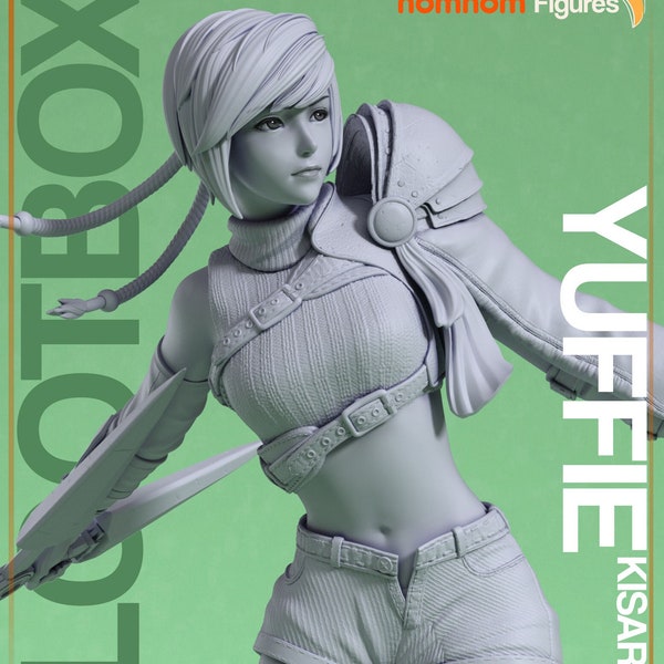 Yuffie 12k 3D printed | Detailed | Full Scale | Statue | Final Fantasy 7| FF7 Remake