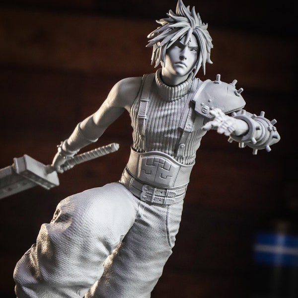 Cloud Strife 12k 3D printed | Final Fantasy 7 | FF7 | Statue