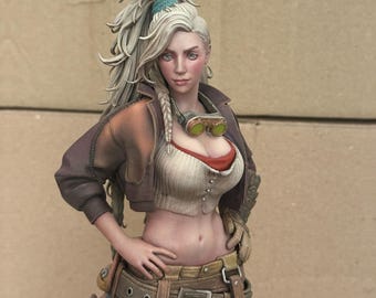 Gemma | Imprimé en 3D et peint à la main | Figurine | Chasseur de monstres | Statuette