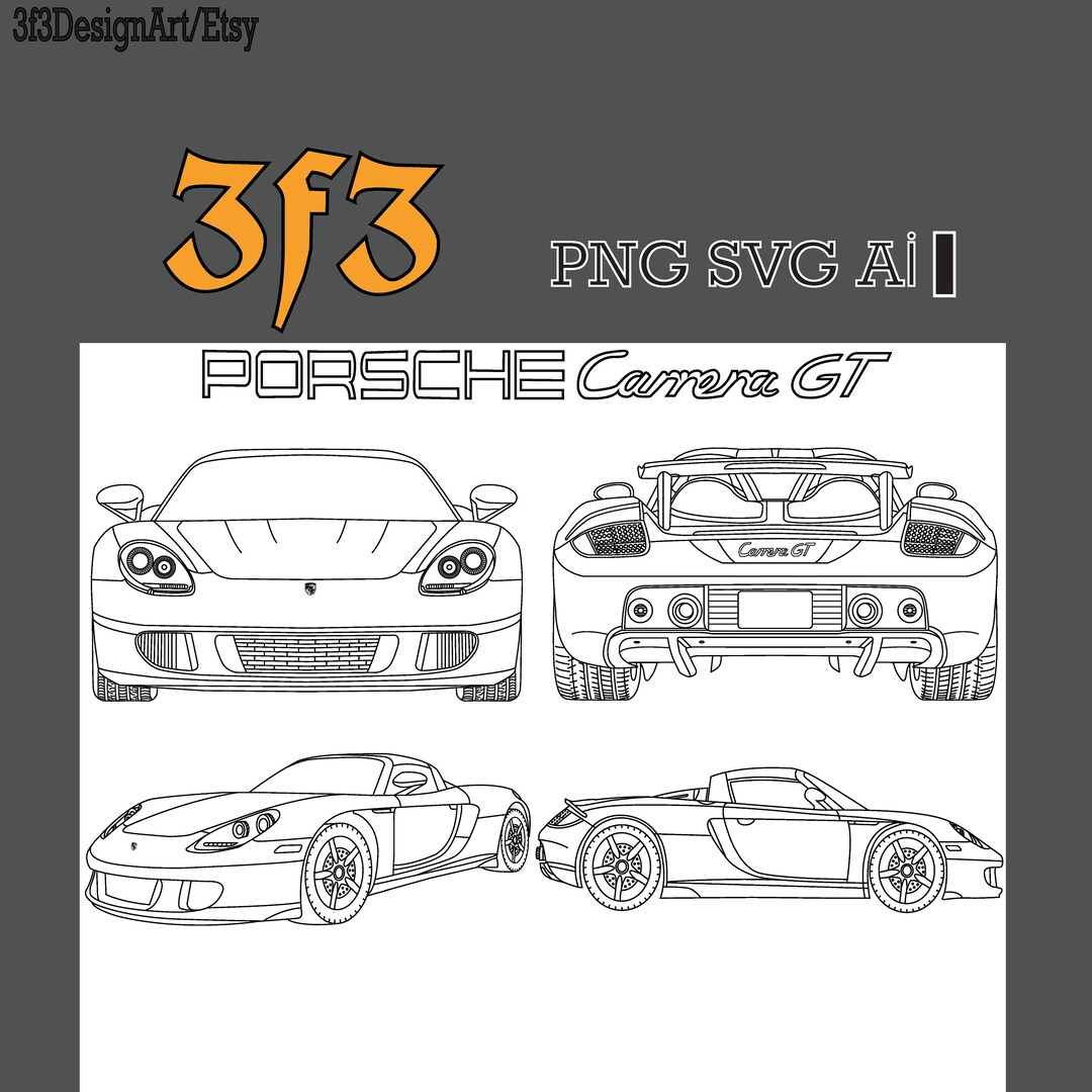 German Car Vector File .ai .svg .png Silhouette Laser Cut Cnc Laser Cut ...