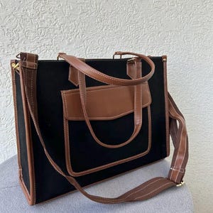 Große Canvas-Einkaufstasche - Vielseitig, nachhaltig & perfekt für jeden Anlass | Geschenk für sie | Top Henkeltasche | Umhängetasche