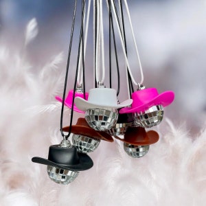 Disco Ball Charme Brautjungfer Geschenk Cowboy Autozubehör Cowgirl Dekor Brautjungfern Geschenk