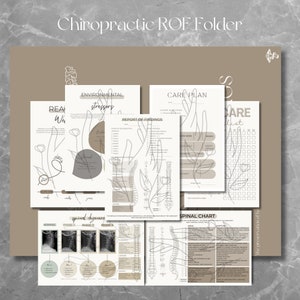 Chiropractic Starter Pack- ROF pack: 7 pages plus folder cover Beige PDF Download